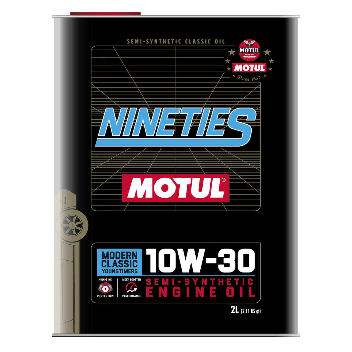 MOTUL NINETIES Semi-synthetic Multigrade 10W30 ENGINE OIL 110620 – World of  Lubricant