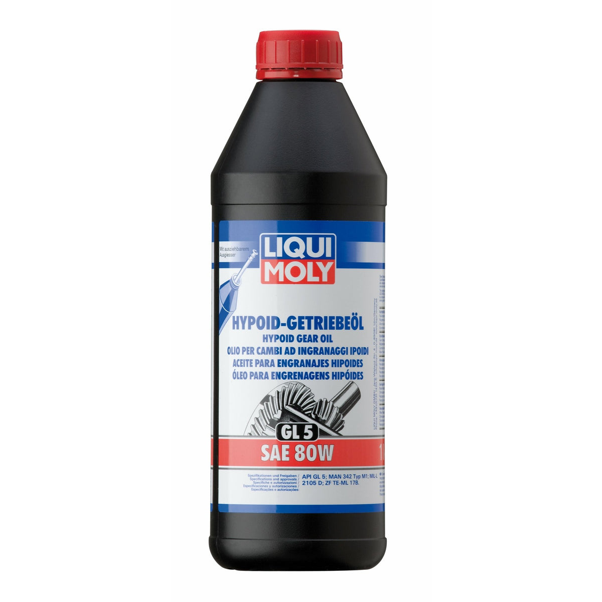Liqui Moly Hypoid Gear Oil SAE 80W (GL5) MAN 342 Typ M1 Volvo 97314 10