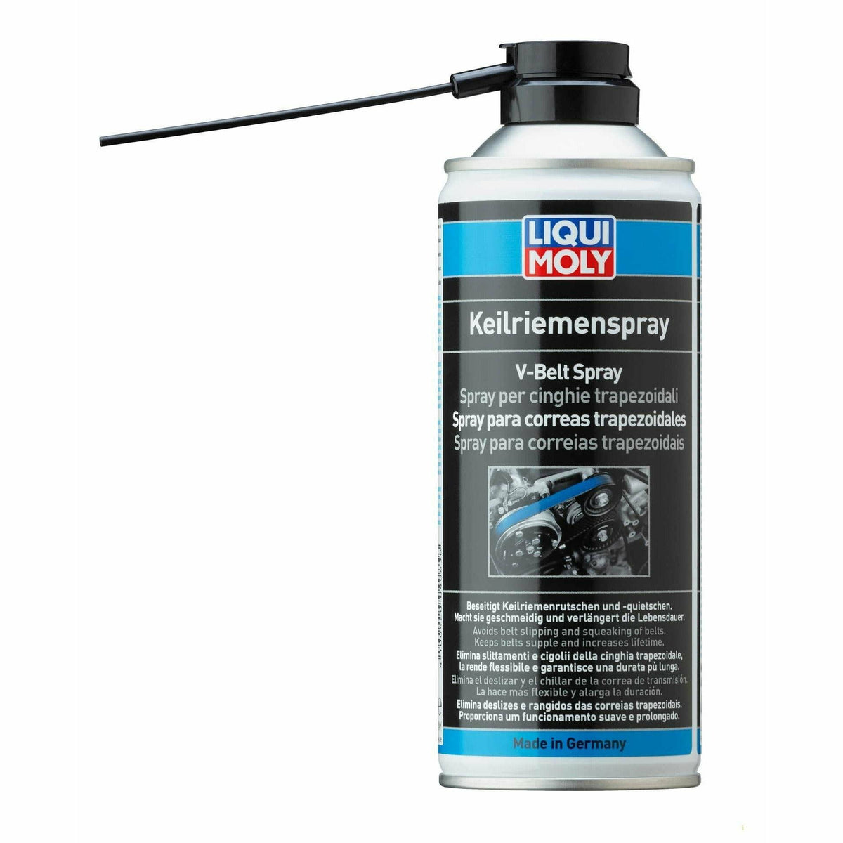 Liqui Moly V-Belt Spray Maintain & Protect Fan Belt Slipping 400ml 408 –  World of Lubricant