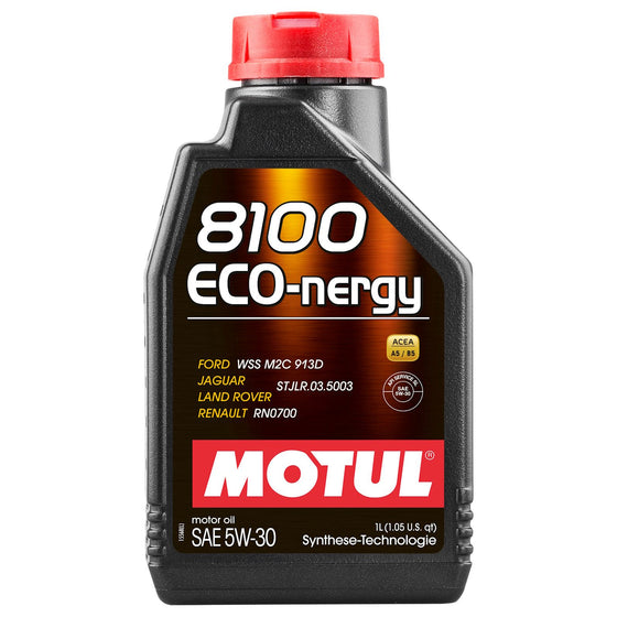 Motul 8100 Eco-Nergy 5W30 A5/B5 Fully Synthetic Engine Motor Oil Ford Renault 102898