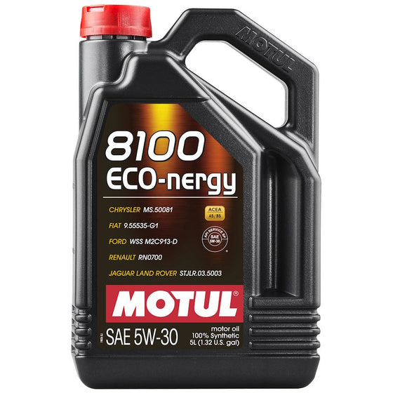 Motul 8100 Eco-Nergy 5W30 A5/B5 Fully Synthetic Engine Motor Oil Ford Renault 102898