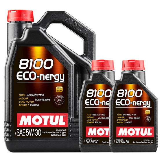 Motul 8100 Eco-Nergy 5W30 A5/B5 Fully Synthetic Engine Motor Oil Ford Renault 102898