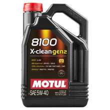  Motul 8100 X-Clean Gen2 5w-40 Fully Synthetic Car Engine Oil 109762