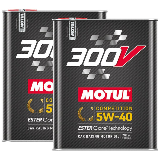 Motul 300V Competition Fully Synthetic Motorsport 5W40 Engine Oil 2L 110817