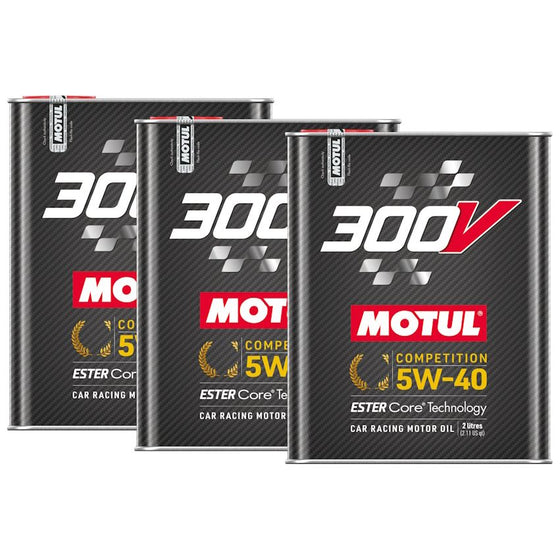 Motul 300V Competition Fully Synthetic Motorsport 5W40 Engine Oil 2L 110817