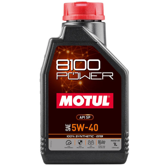 Motul 5W40 ESTER 8100 Power High Performacne Fully Synthetic Engine Oil 111809