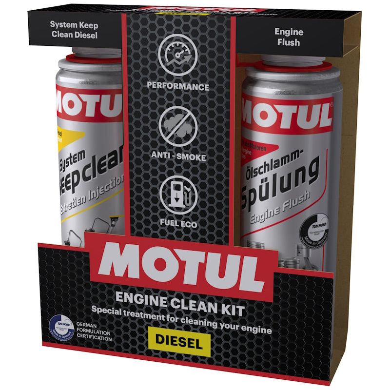 Motul Engine Clean Kit (Diesel) System Clean 300ML & Engine