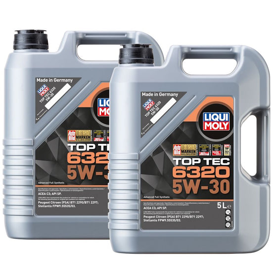 Liqui Moly Top Tec 6320 5w30 Stellantis C3 Peugeot Engine Oil 23167