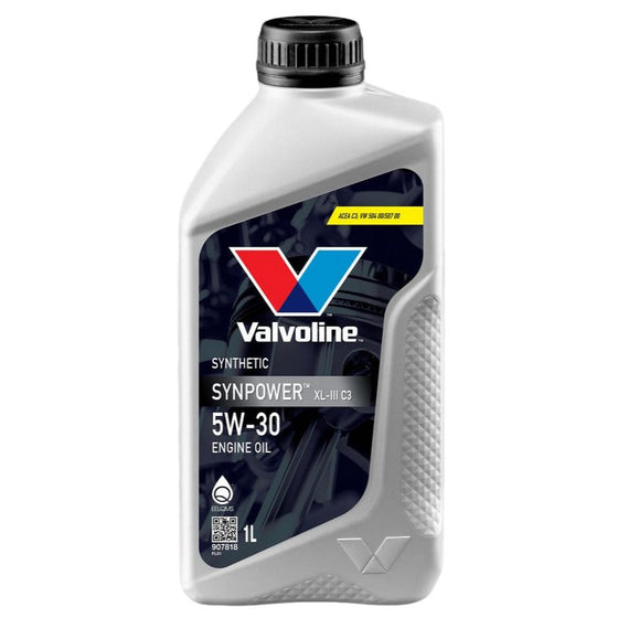 Valvoline 5W30 SYNPOWER XL-III C3 SYNTHETIC ENGINE OIL BMW VW MB PORSCHE Approved 908760