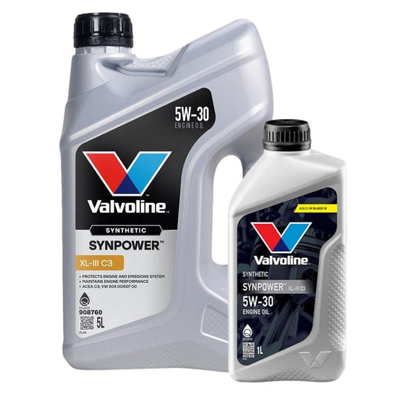 Valvoline 5W30 SYNPOWER XL-III C3 SYNTHETIC ENGINE OIL BMW VW MB PORSCHE Approved 908760