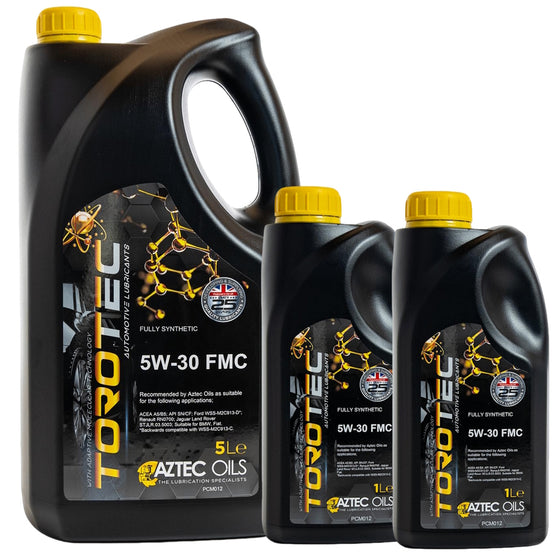 Torotec 5W-30 FMC Engine Oil Fully Synthetic ACEA A5/B5 Ford WSS-M2C913-D PCM012