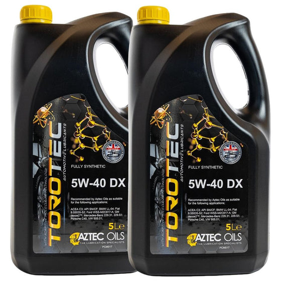 AZTEC TOROTEC ENGINE OIL 5W-40 DX 1 LITRE ACEA C3 API SN/CF PCM017