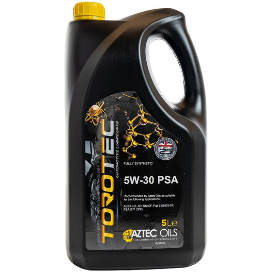 Aztec Oils 5W-30 PSA Torotec Fully Synthetic ACEA C2 PCM029