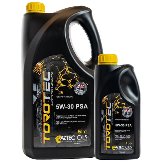 Aztec Oils 5W-30 PSA Torotec Fully Synthetic ACEA C2 PCM029