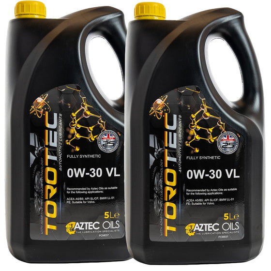 Aztec Oils 0W-30 VL Torotec Fully Synthetic ACEA A5/B5 PCM037