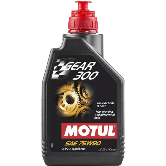 Motul Gear 300 75W90 Racing Gearbox Slip Differential Fully Synthetic Oil 1L 105777