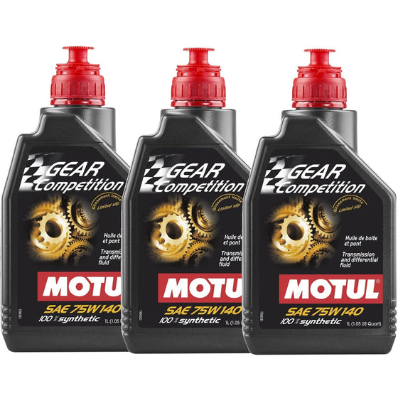 MOTUL Gear Competition 75W140 LSD 1L 100% Synthetic Transmission Oil 105779