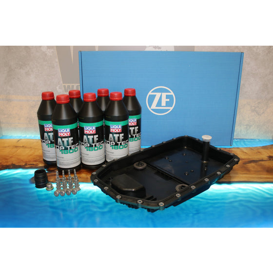 BMW ZF 6HP19 AUTOMATIC TRANSMISSION GEARBOX SUMP PAN FILTER KIT LIQUI MOLY OIL