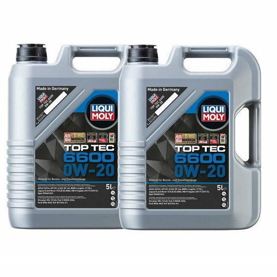 Liqui Moly 0W20 Synthetic Engine Oil Top Tec 6600 BMW Ford MB Opel ACEA C5 21411 - World of Lubricant