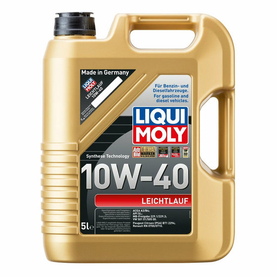 LIQUI MOLY 10W40 Engine Oil Smooth Running ACEA A3 B4 API SL VW MB 9502 - World of Lubricant