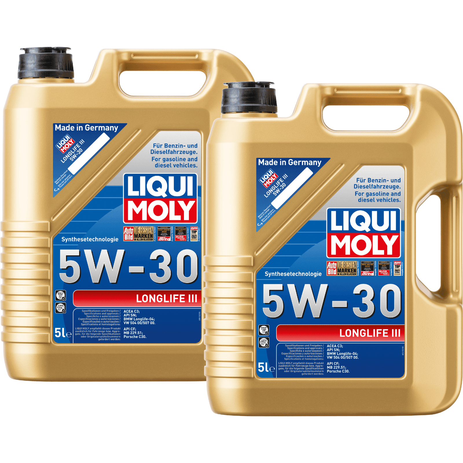 Liqui Moly 5W30 LongLife III Engine Oil Synthetic ACEA C3 BMW VW Porsc ...