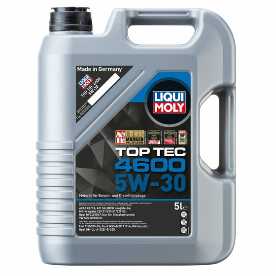 Engine Oil - Liqui Moly Top Tec 4600 - 5W-30 Synthetic (1 Liter