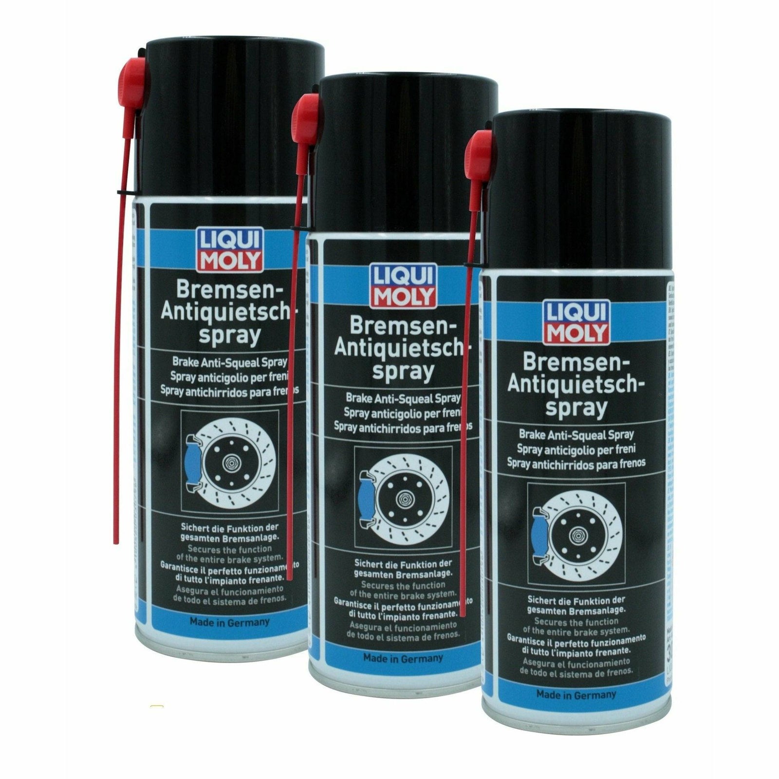 Liqui Moly Brake AntiSqueal Spray AntiSeize Grease 400ml Aerosol 307 World of Lubricant