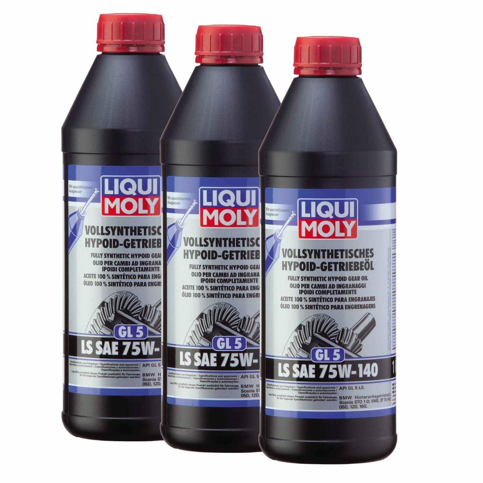 LIQUI MOLY 1L Fully Synthetic Hypoid Gear Oil (GL4/5) 75W90 main image 1