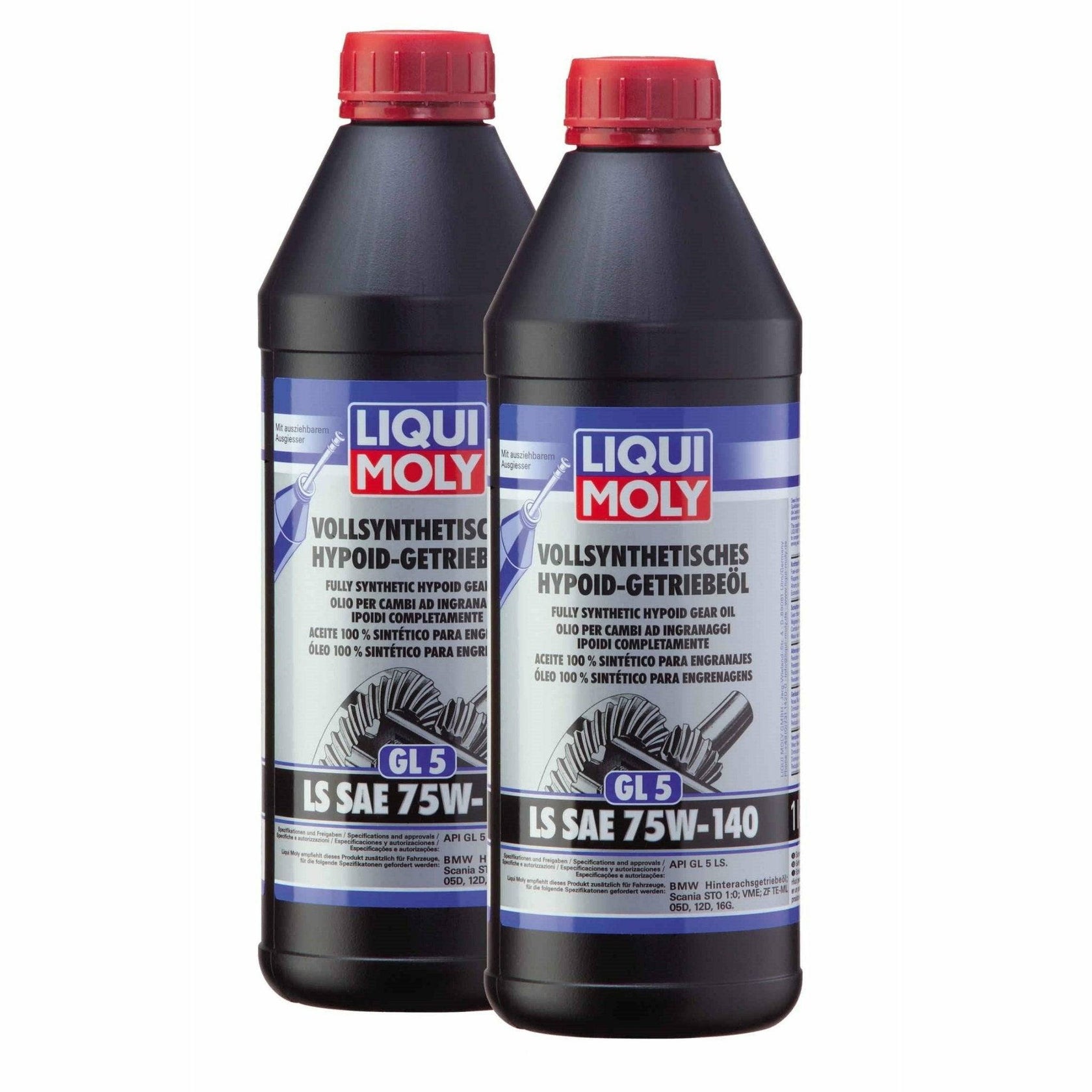 Liqui Moly Fully Synthetic Hypoid Gear Oil (GL5) LS SAE 75W140 1 Liter 4421 World of Lubricant