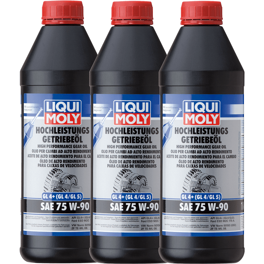 Liqui Moly Gear Oil GL4+ SAE 75W90 1L High Performance Audi Ford VW 44 World of Lubricant