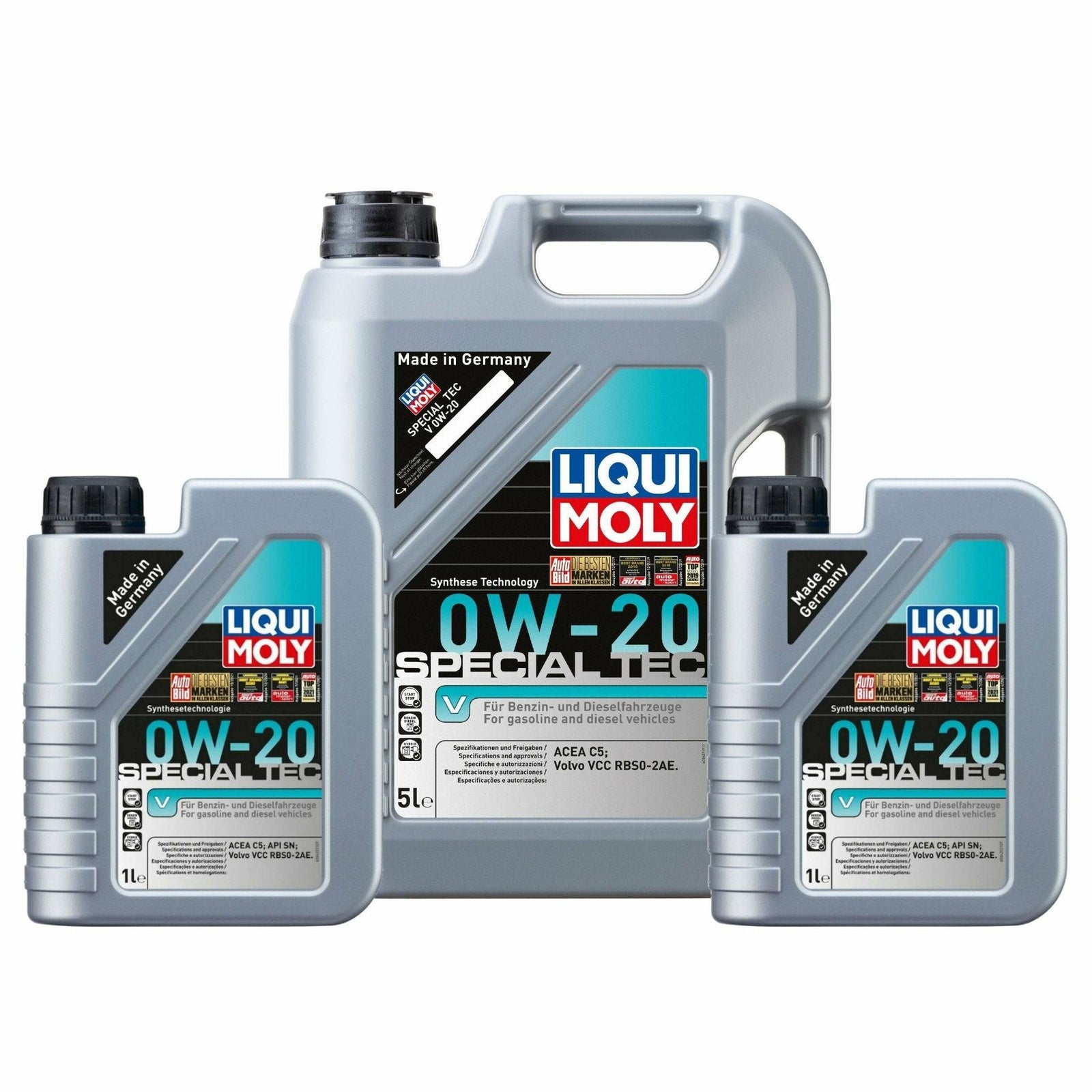 Liqui Moly Special Tec V 0W20 Volvo Engine Oil ACEA C5 VCC RBS0-2AE 20 ...