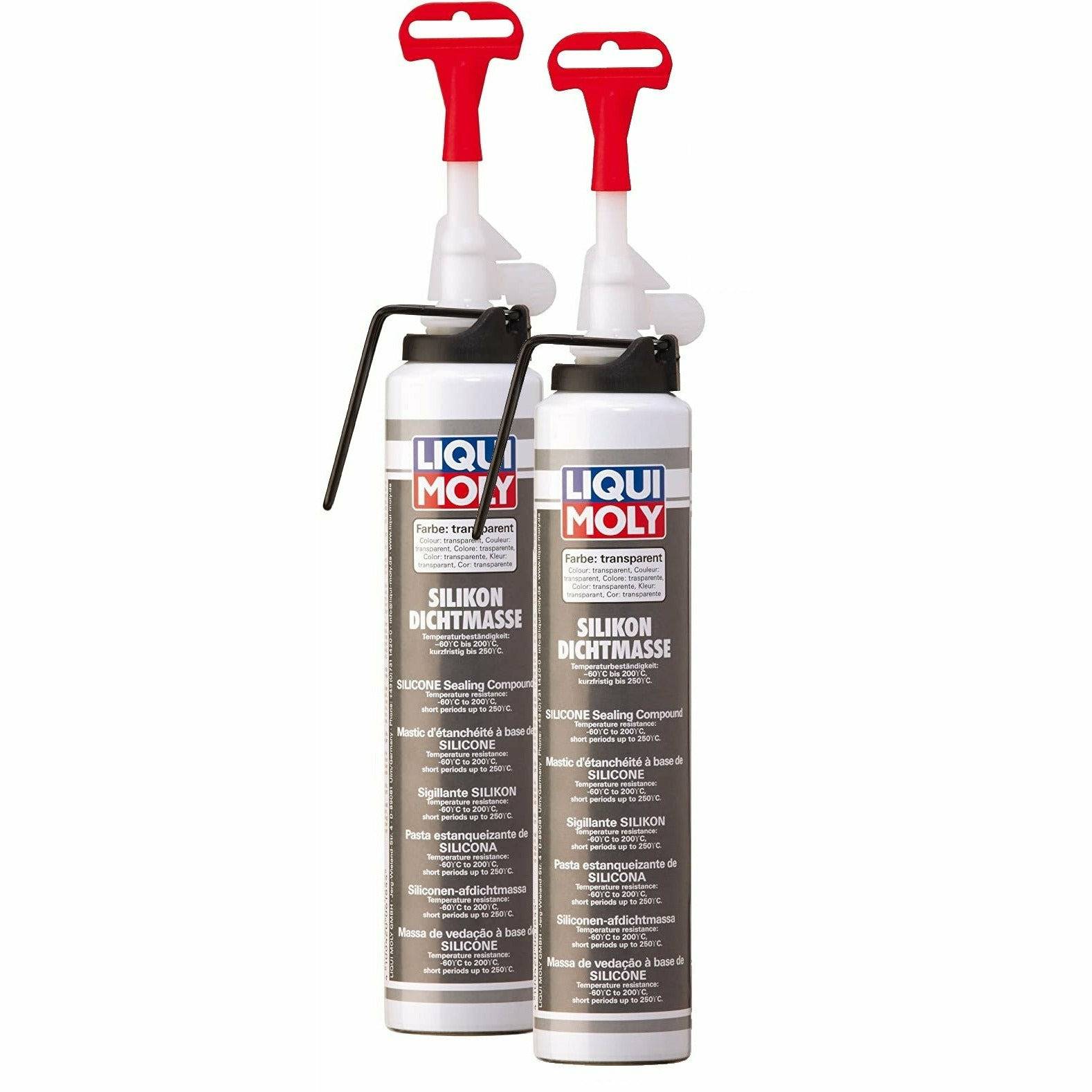 Liqui Moly Transparent Silicone Sealant Compound 200 ml 6184 World of