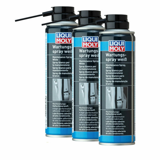 LIQUI MOLY White Grease Maintenance Spray Waterproof lubricant 250ml 3075 - World of Lubricant