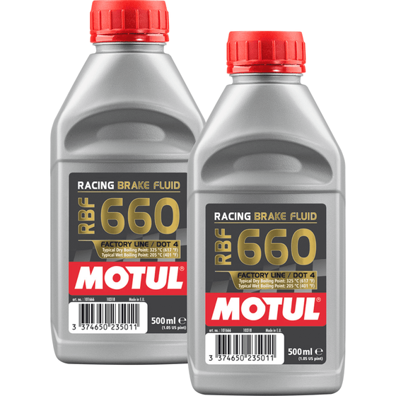 Motul RBF 660 Racing DOT 4 Brake Fluid 500ml Fully Synthetic 101666 - World of Lubricant