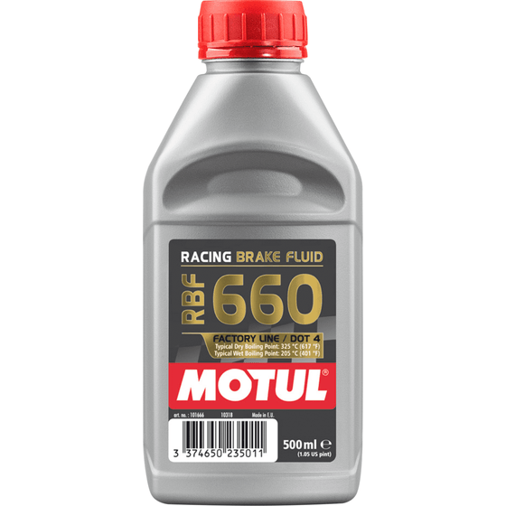 Motul RBF 660 Racing DOT 4 Brake Fluid 500ml Fully Synthetic 101666 - World of Lubricant