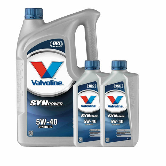 Valvoline 5W40 Fully Synthetic Engine Oil SynPower A3/B4 Renault Approved 872382 - World of Lubricant
